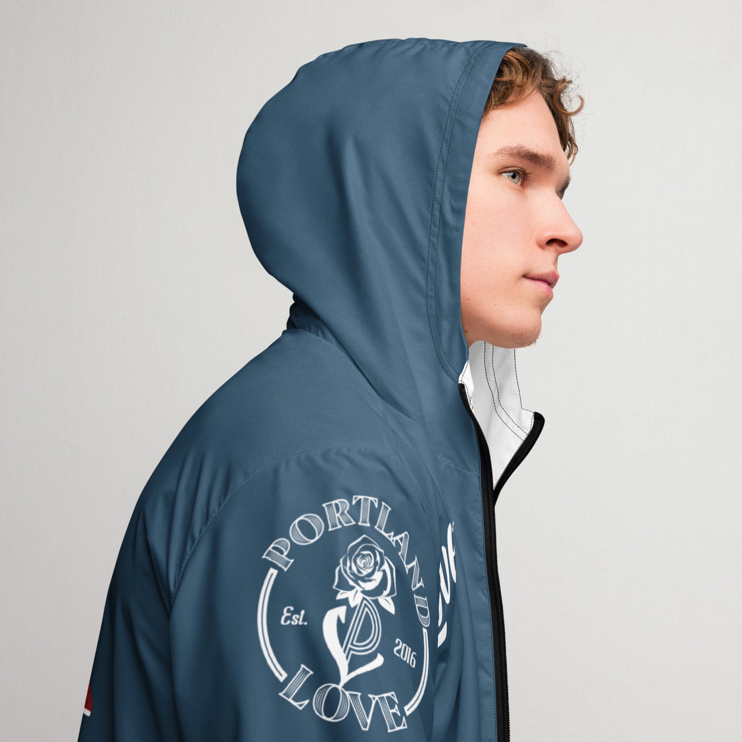 Portland Love Logos Arapawa Men’s Windbreaker image 11