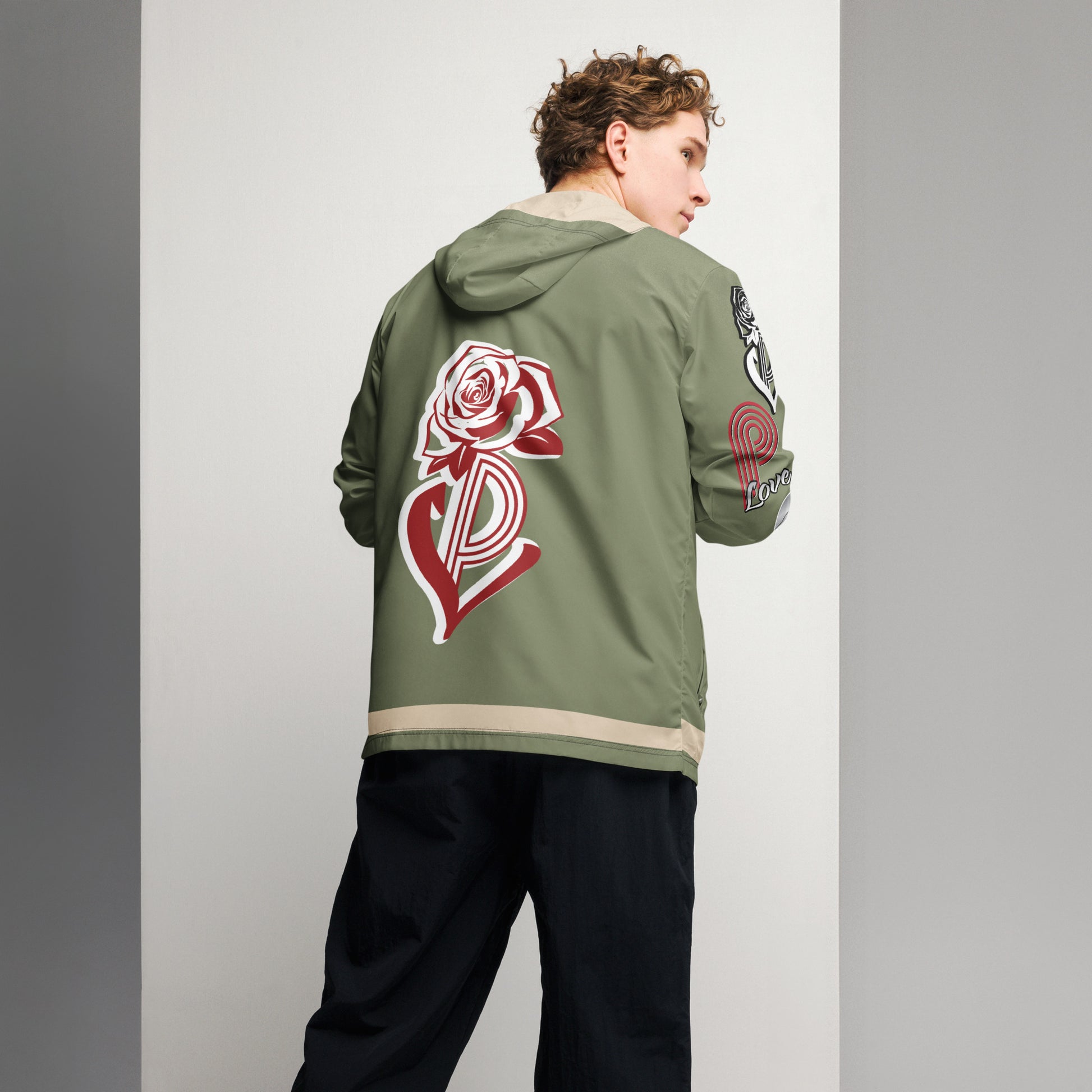 Portland Love Finch Logo Men’s Windbreaker image 2