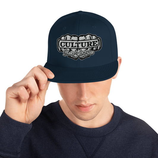 Culture Street Silver Snapback Hat image 0
