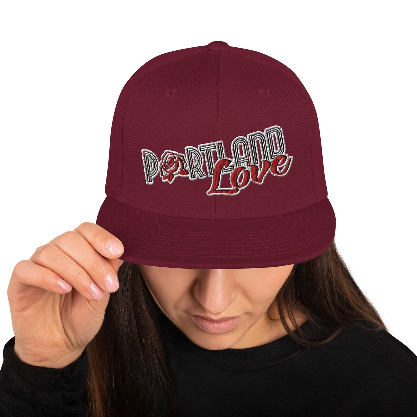 Portland Love Original Embroidered Classic Snapback Hat image 31