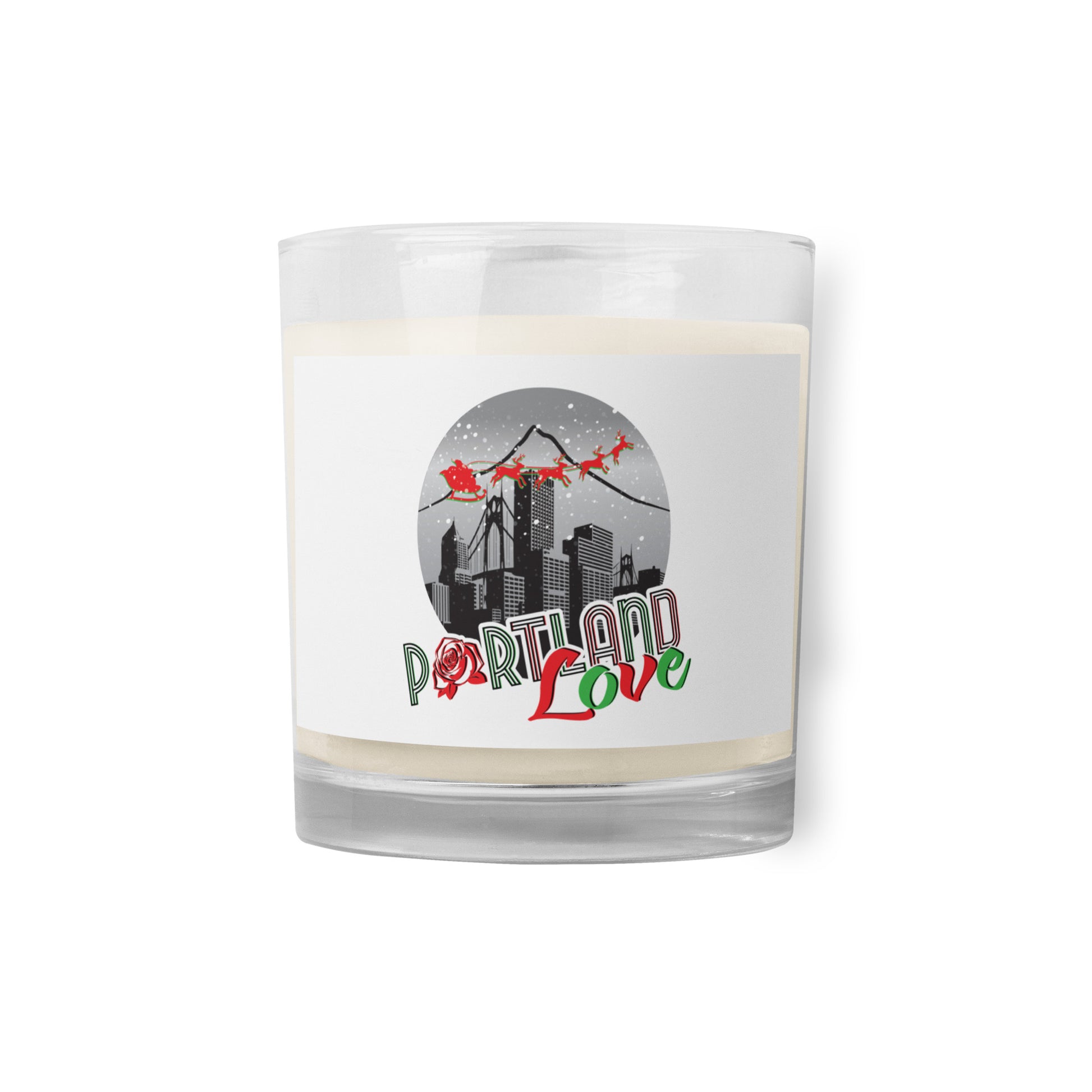 Port-Man Christmas Glass Jar Soy Wax Candle image 2