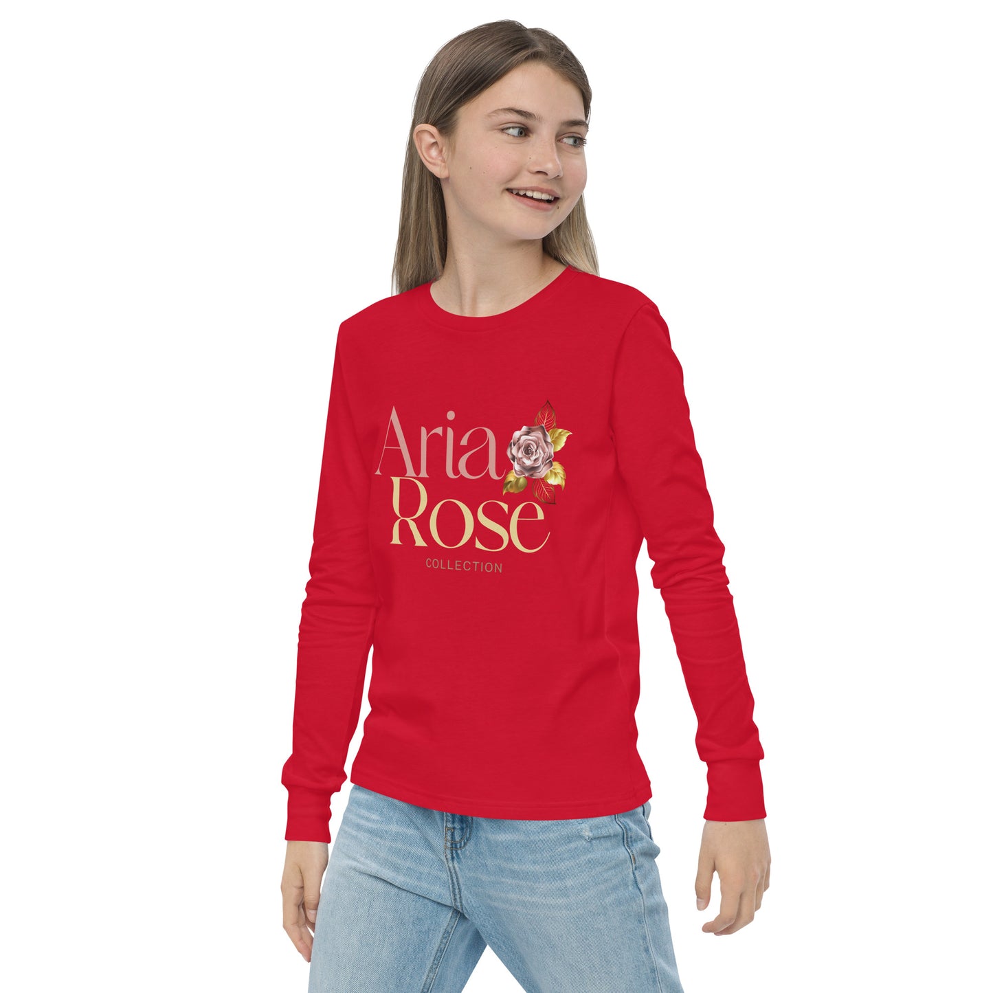 Aria Rose Gold Youth Long Sleeve Tee image 14