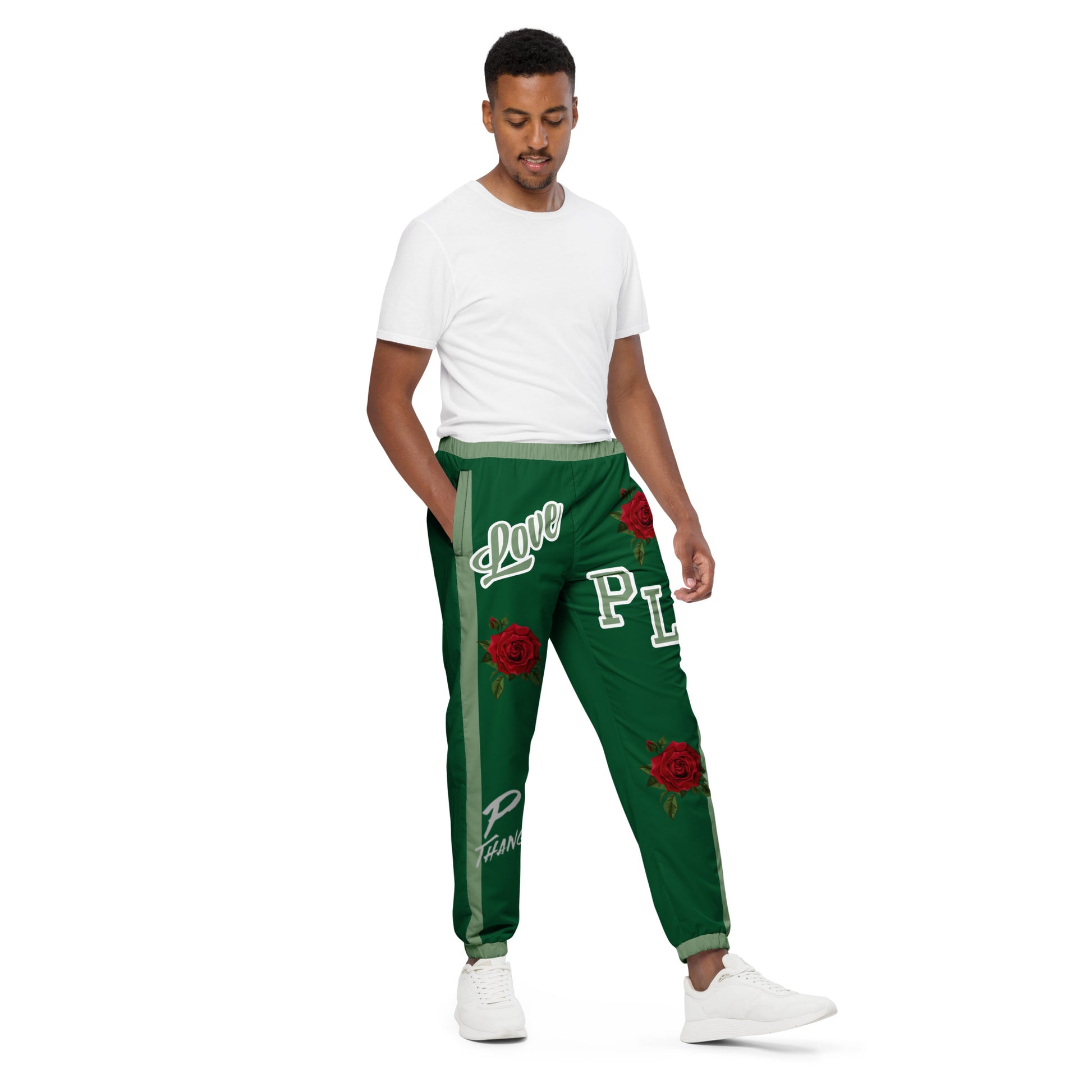 Portland Love Forest Green Logo Unisex Track Pants image 1