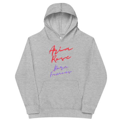Aria Rose Born Famous Kids Fleece Hoodie image 3