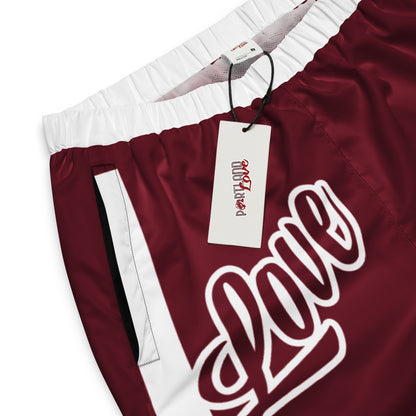 Portland Love Burgundy Logos Unisex Track Pants image 8