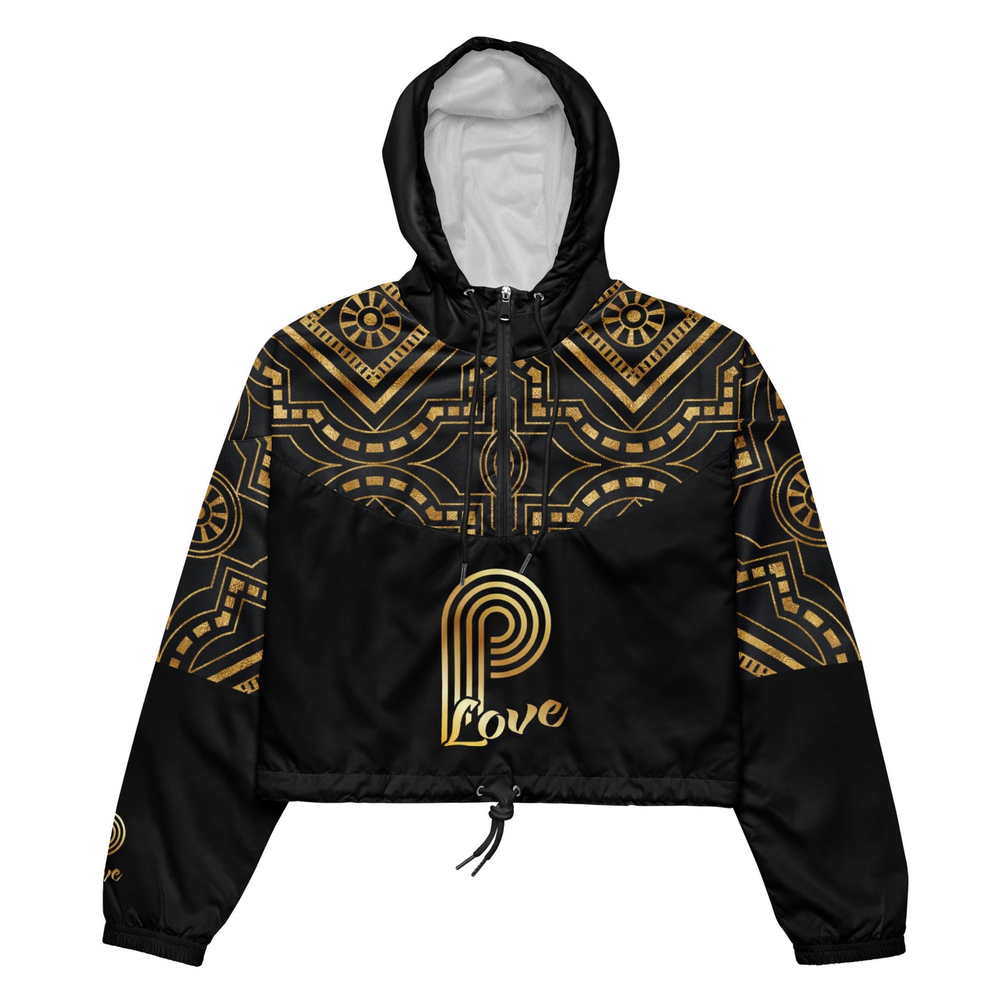 P-Love Art Deco Women’s Cropped Windbreaker image 0