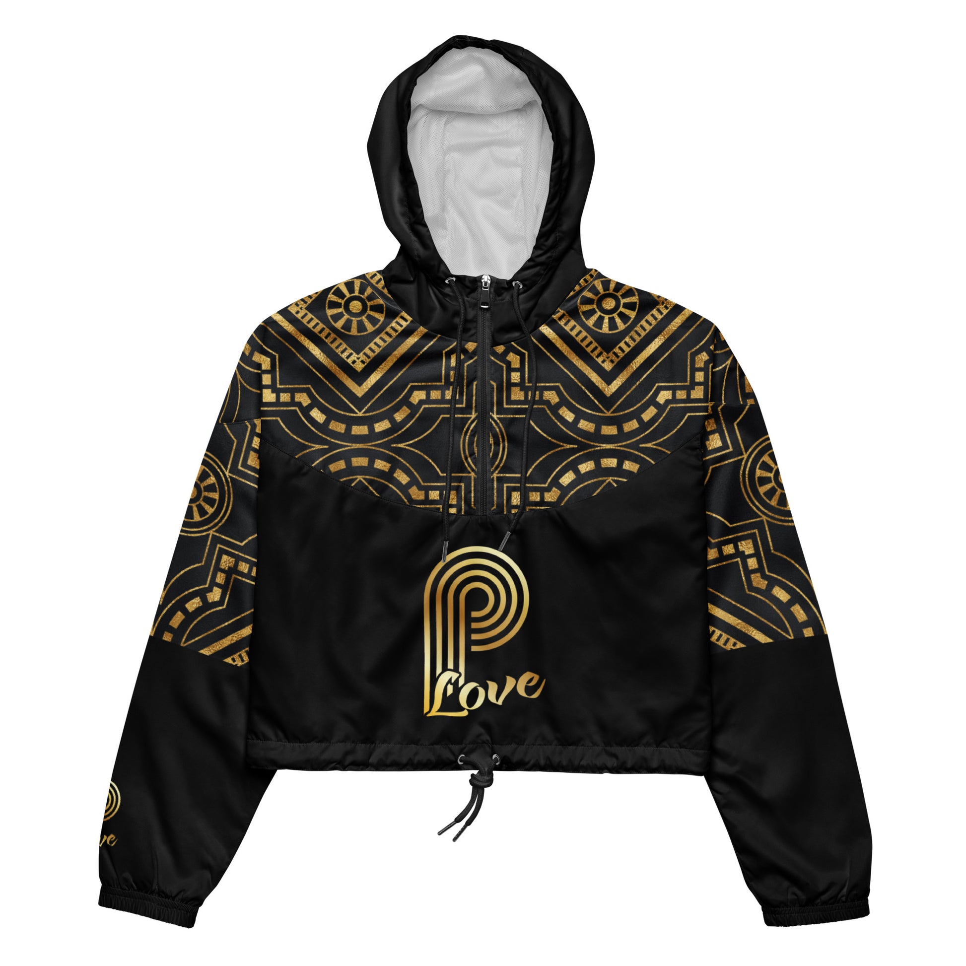 P-Love Art Deco Women’s Cropped Windbreaker image 0
