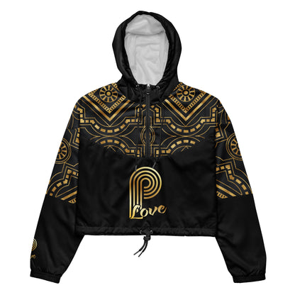 P-Love Art Deco Women’s Cropped Windbreaker image 0