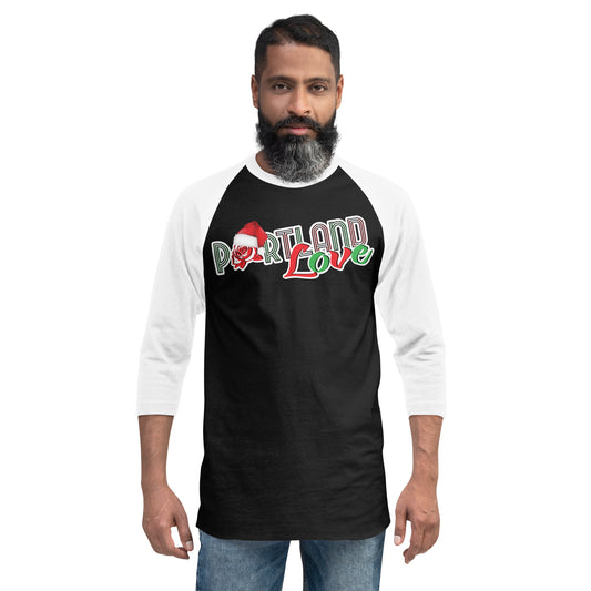Portland Love Christmas 3/4 Sleeve Raglan Shirt image 0