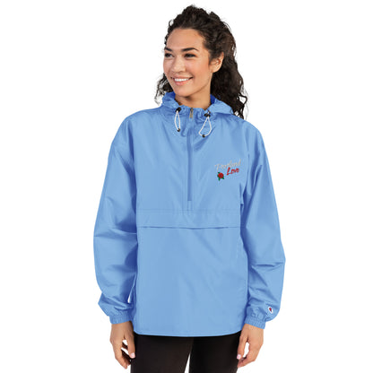 Portland Love Rose Embroidered Champion Packable Jacket image 25