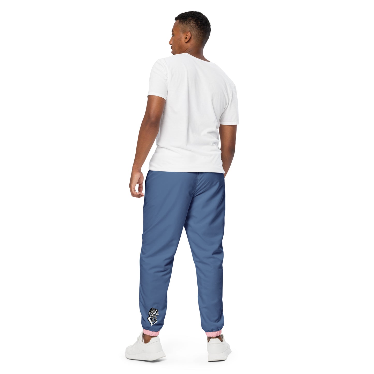 Portland Love Logos Kashmire Blue and Pink Unisex Track Pants image 2