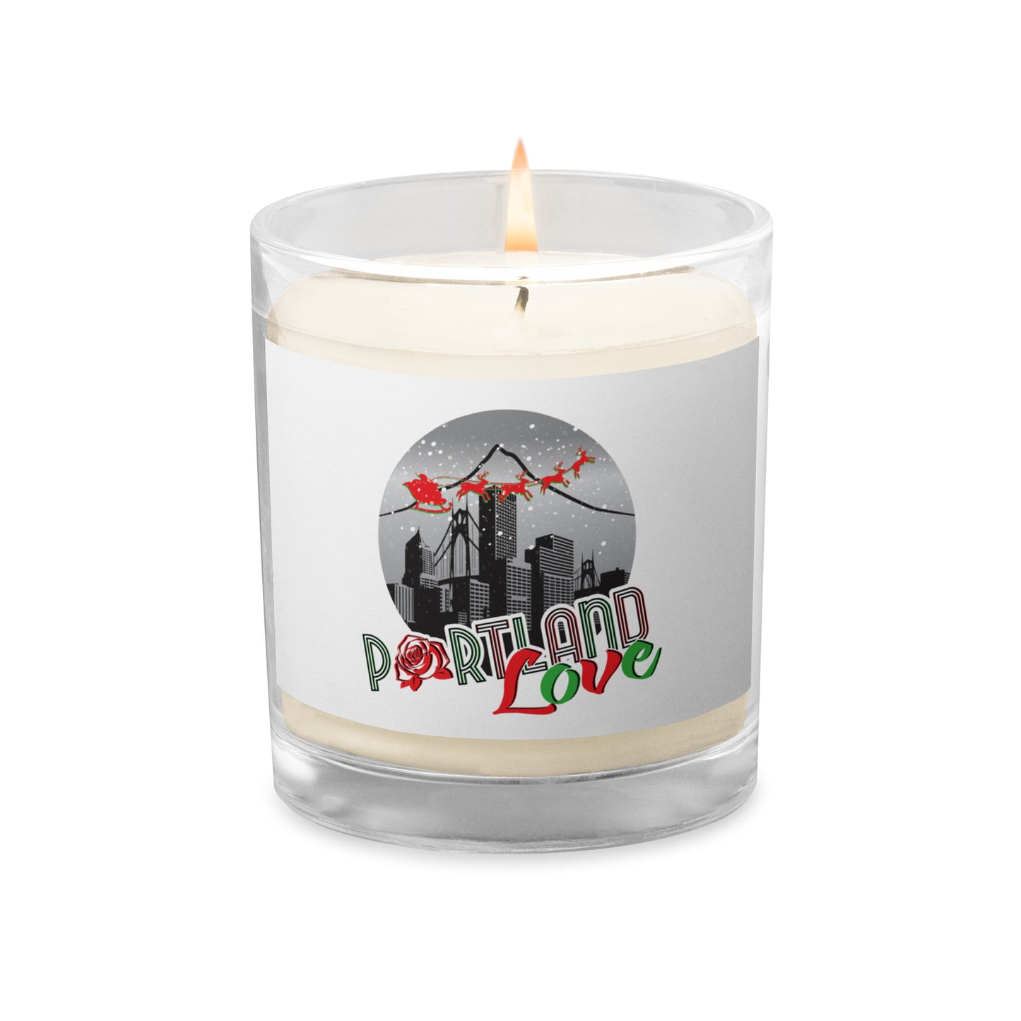Port-Man Christmas Glass Jar Soy Wax Candle image 3