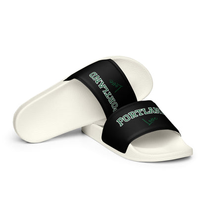 Block Style Forest Green Men’s Slides Inverted image 5