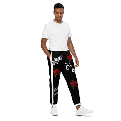 Portland Love Logos Black Unisex Track Pants image 1