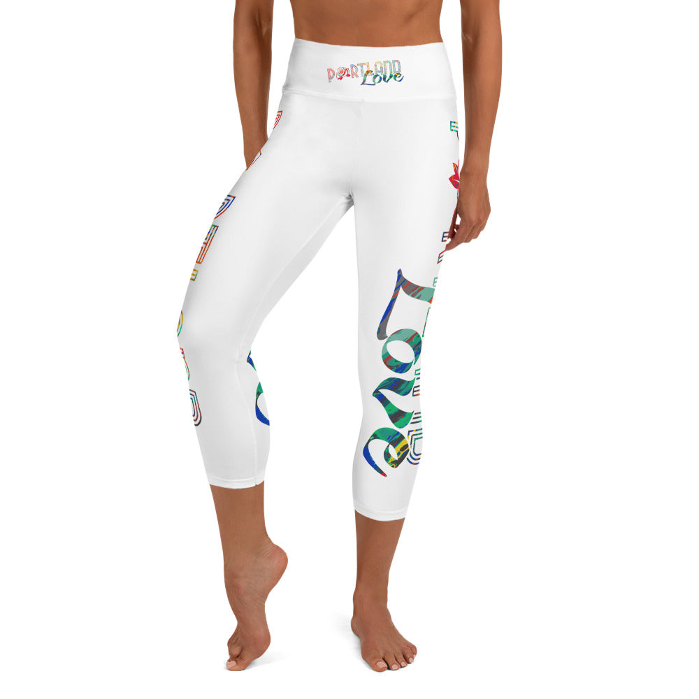Portland Love Colorway Yoga Capri Leggings image 5
