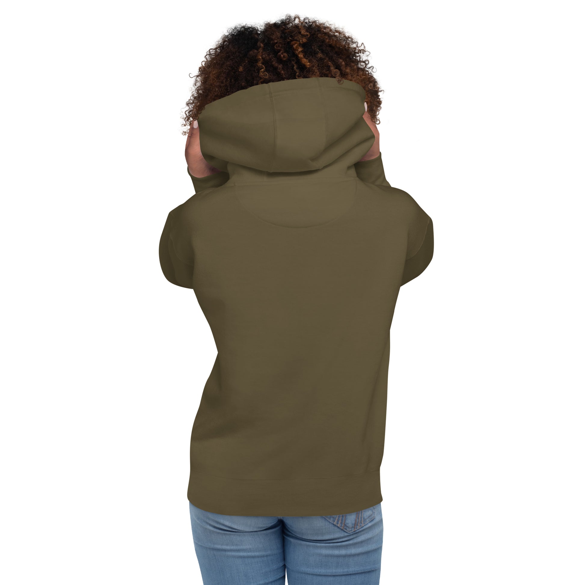 Block Style Royal/White Embroidered Unisex Hoodie image 30