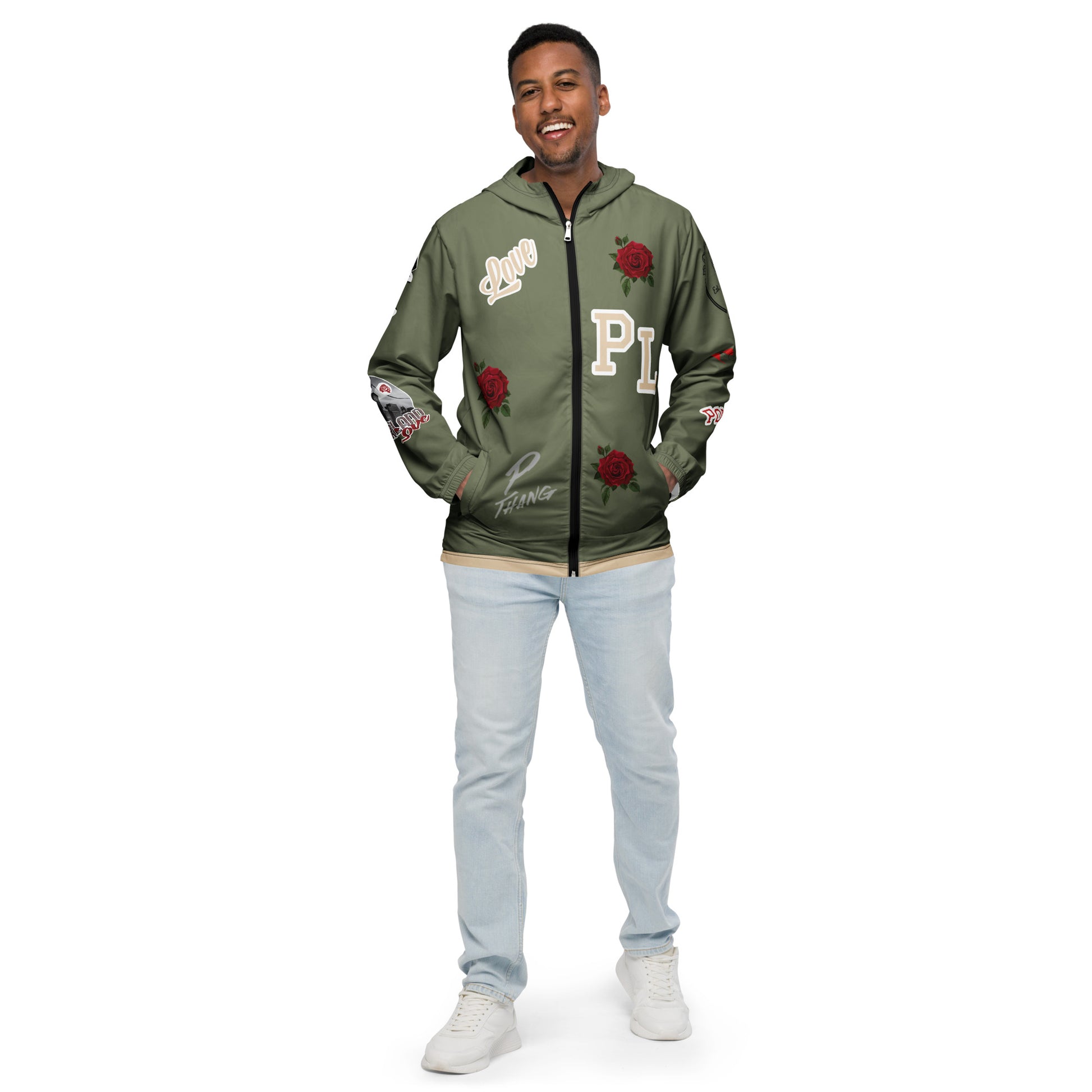 Portland Love Finch Logo Men’s Windbreaker image 7