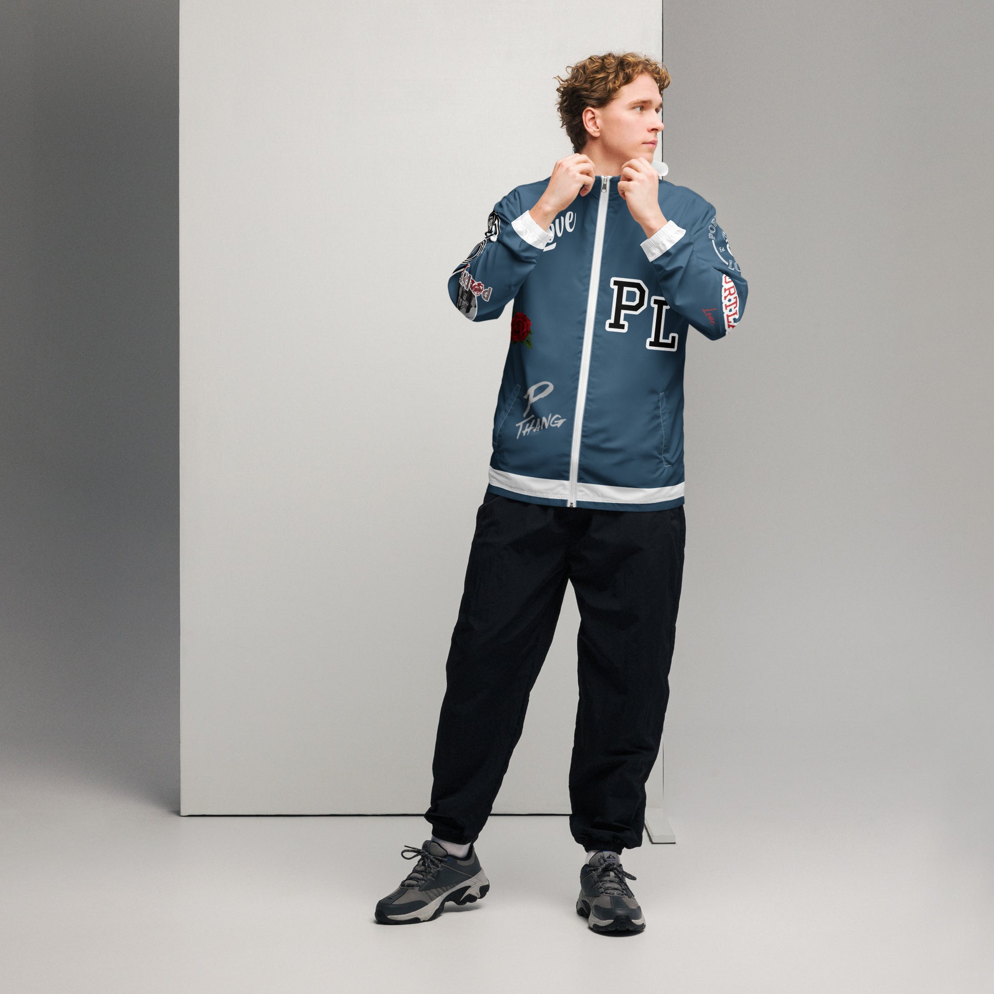 Portland Love Logos Arapawa Men’s Windbreaker image 13