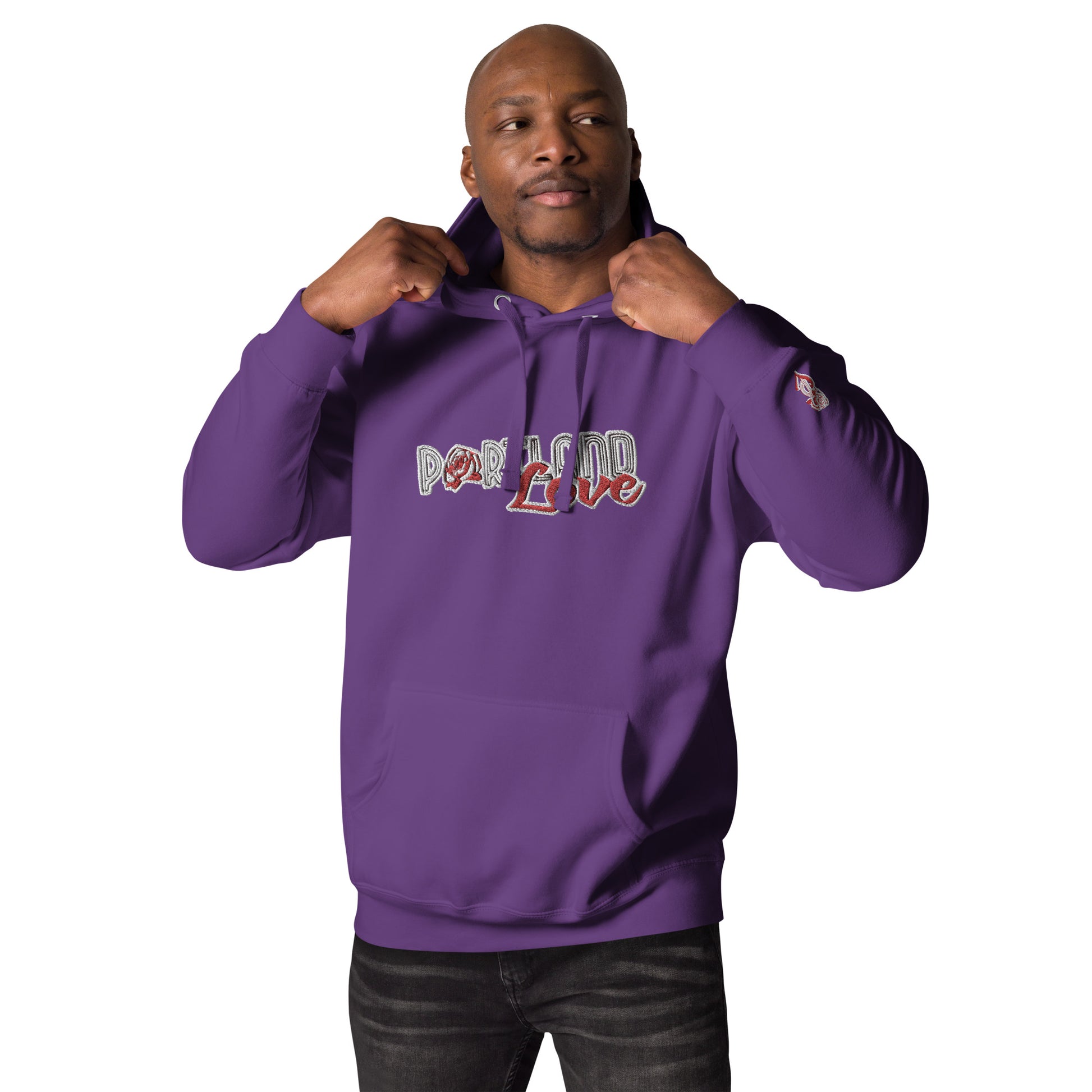 Original Portland Love Embroidered Unisex Hoodie image 10