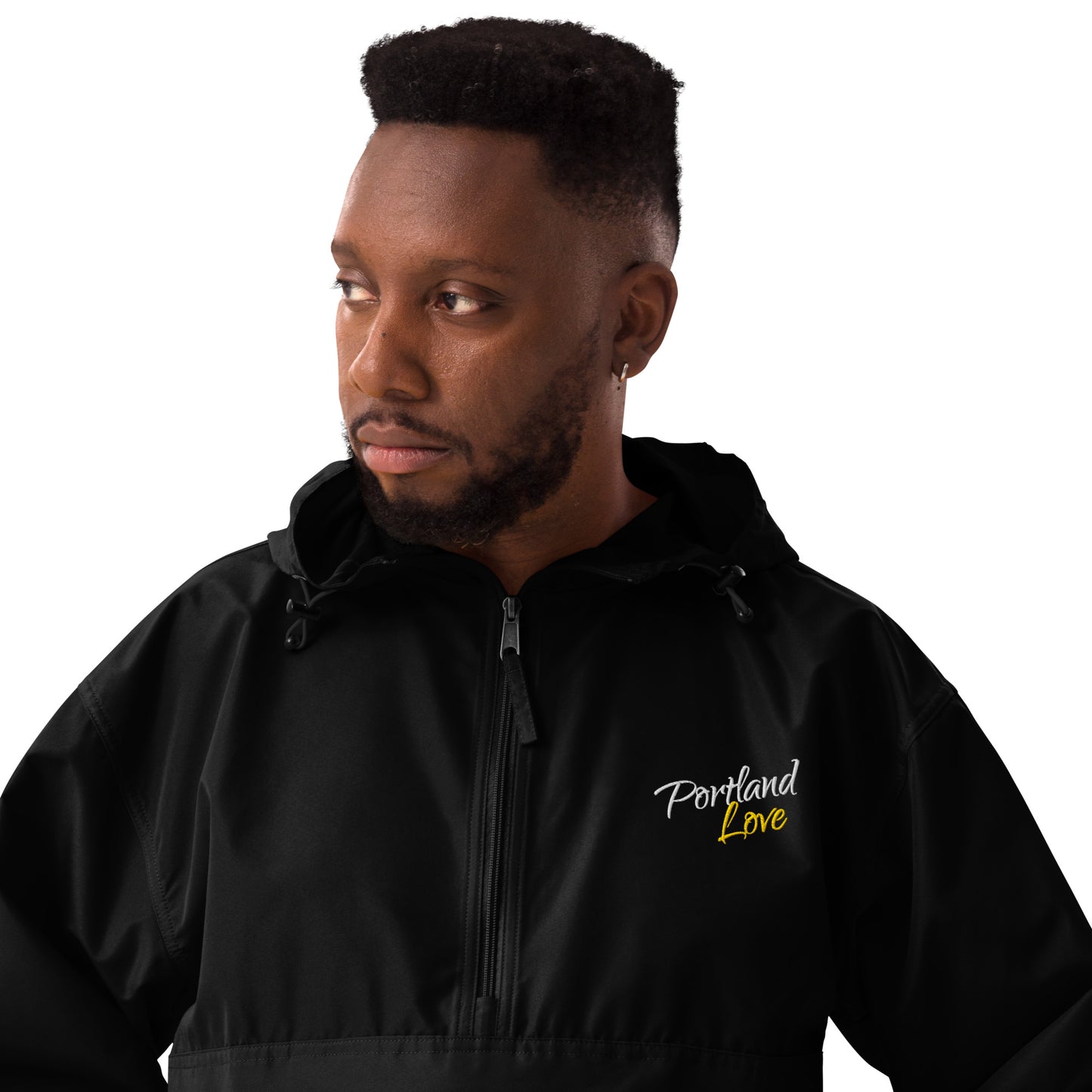 Portland Love (Yellow) Embroidered Champion Packable Jacket image 12