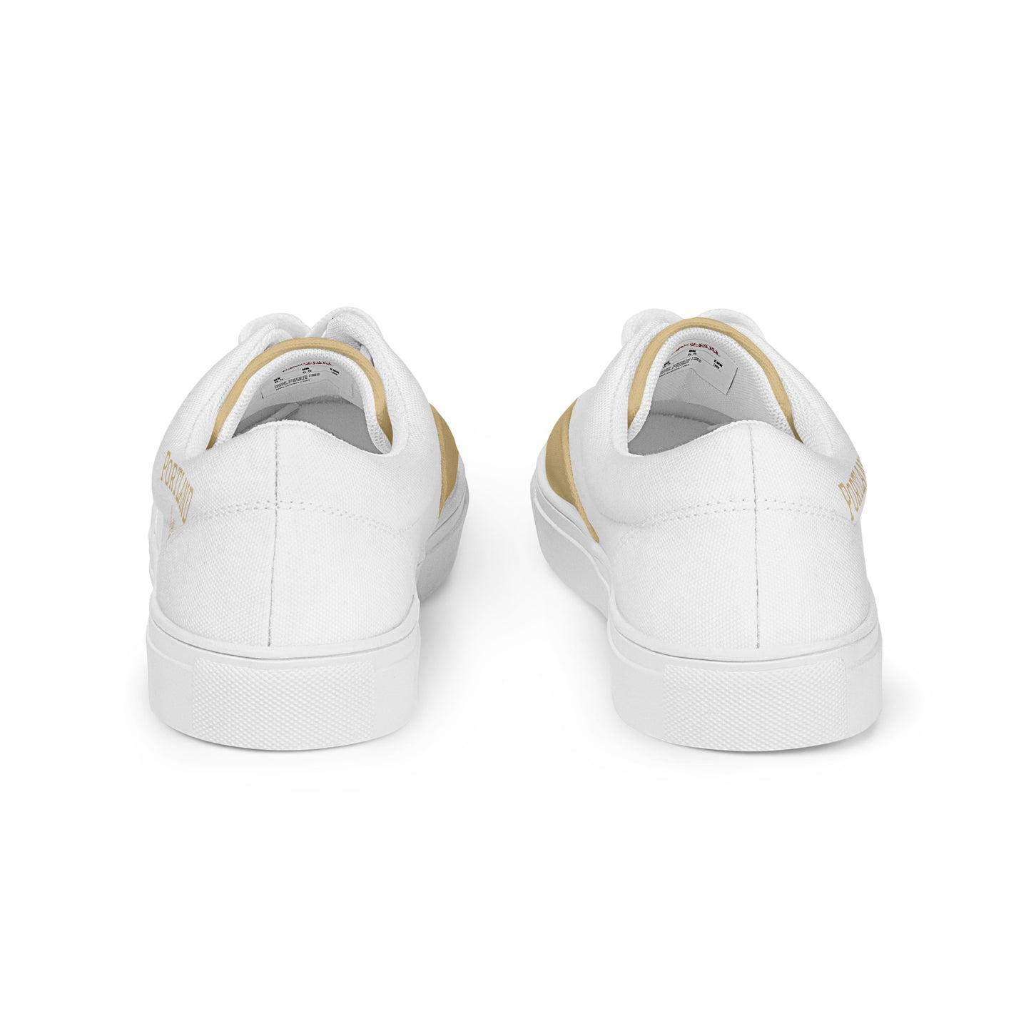 Block Style Men’s Tan Lace-up Canvas Shoes image 4