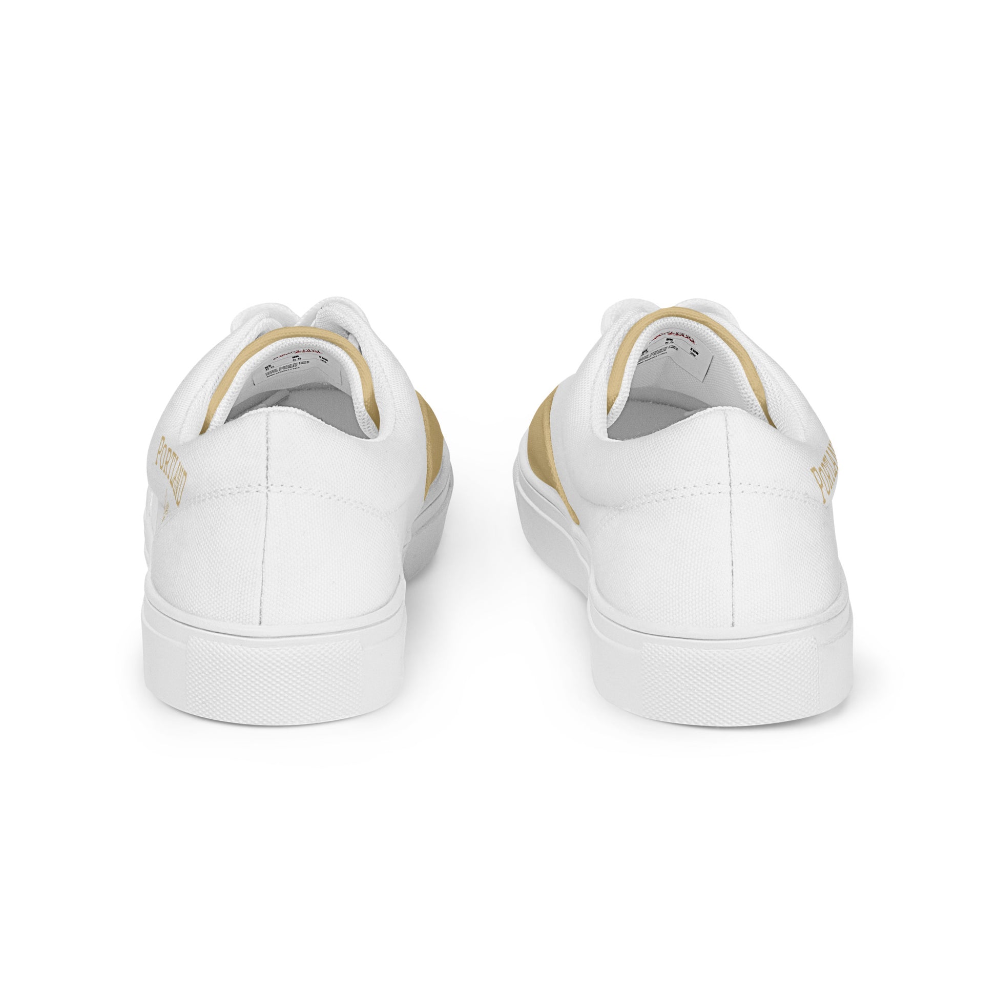 Block Style Men’s Tan Lace-up Canvas Shoes image 4