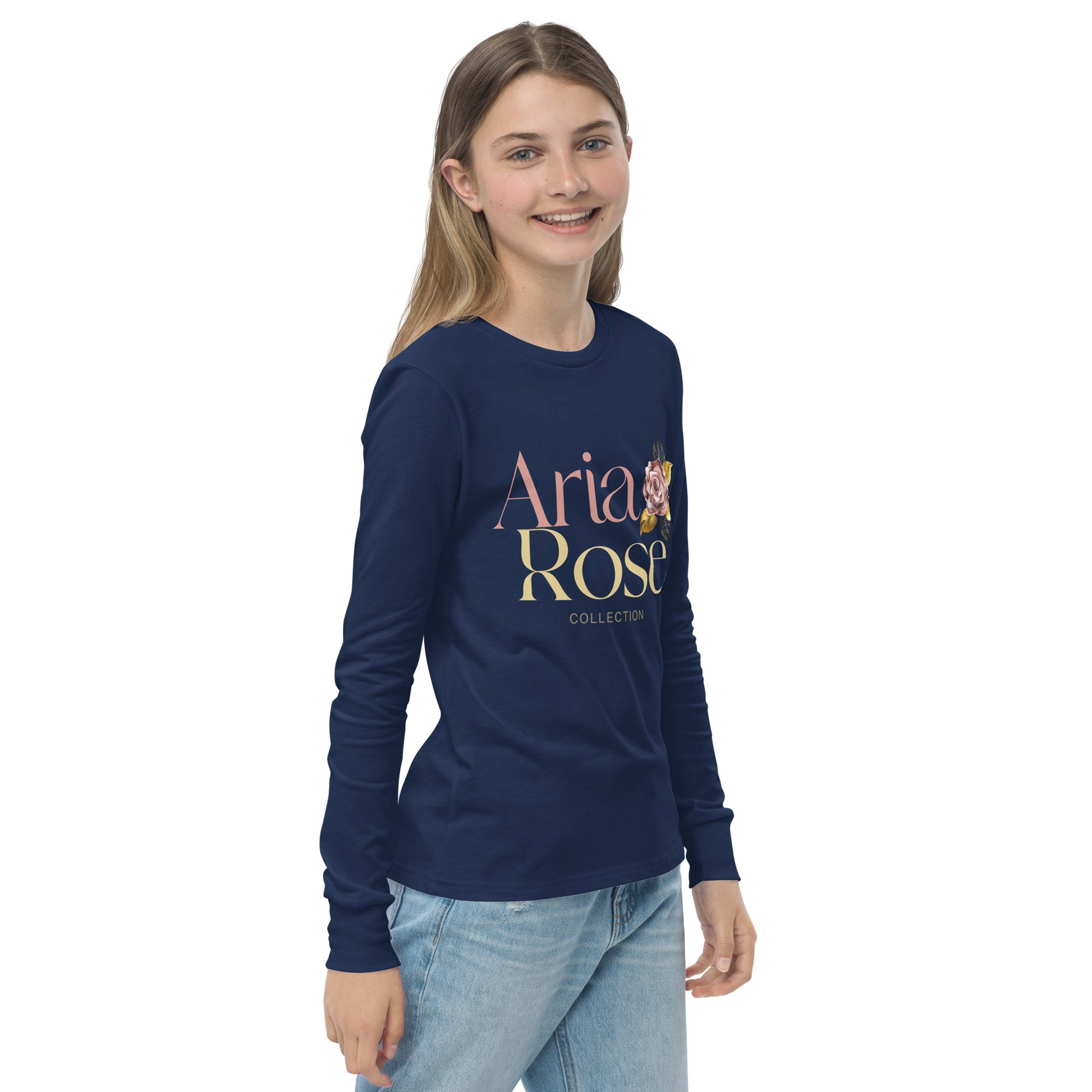Aria Rose Gold Youth Long Sleeve Tee image 11
