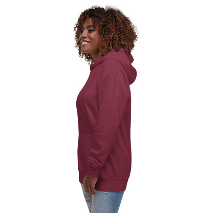 Block Style Royal/White Embroidered Unisex Hoodie image 11