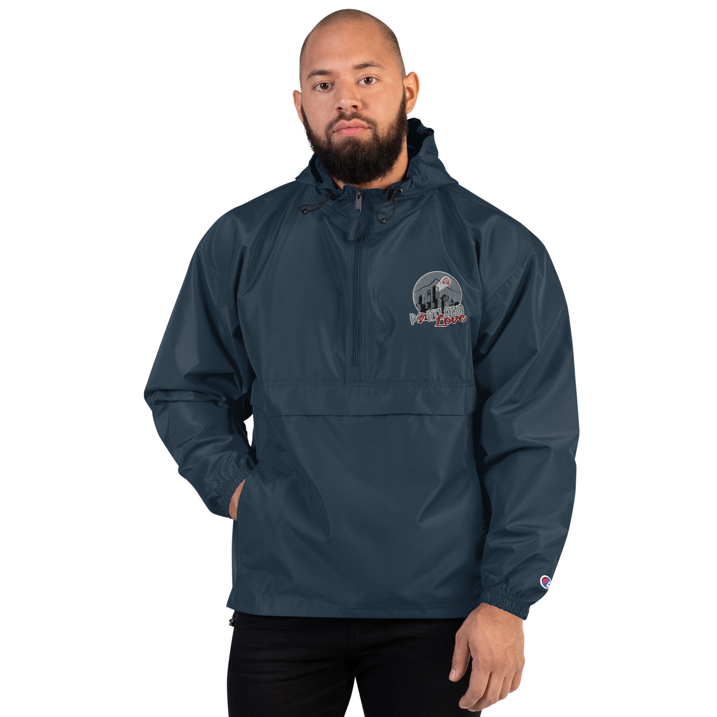 Port-Man Embroidered Champion Packable Jacket image 3