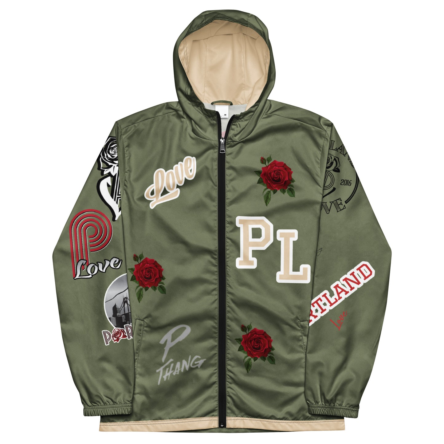 Portland Love Finch Logo Men’s Windbreaker image 6