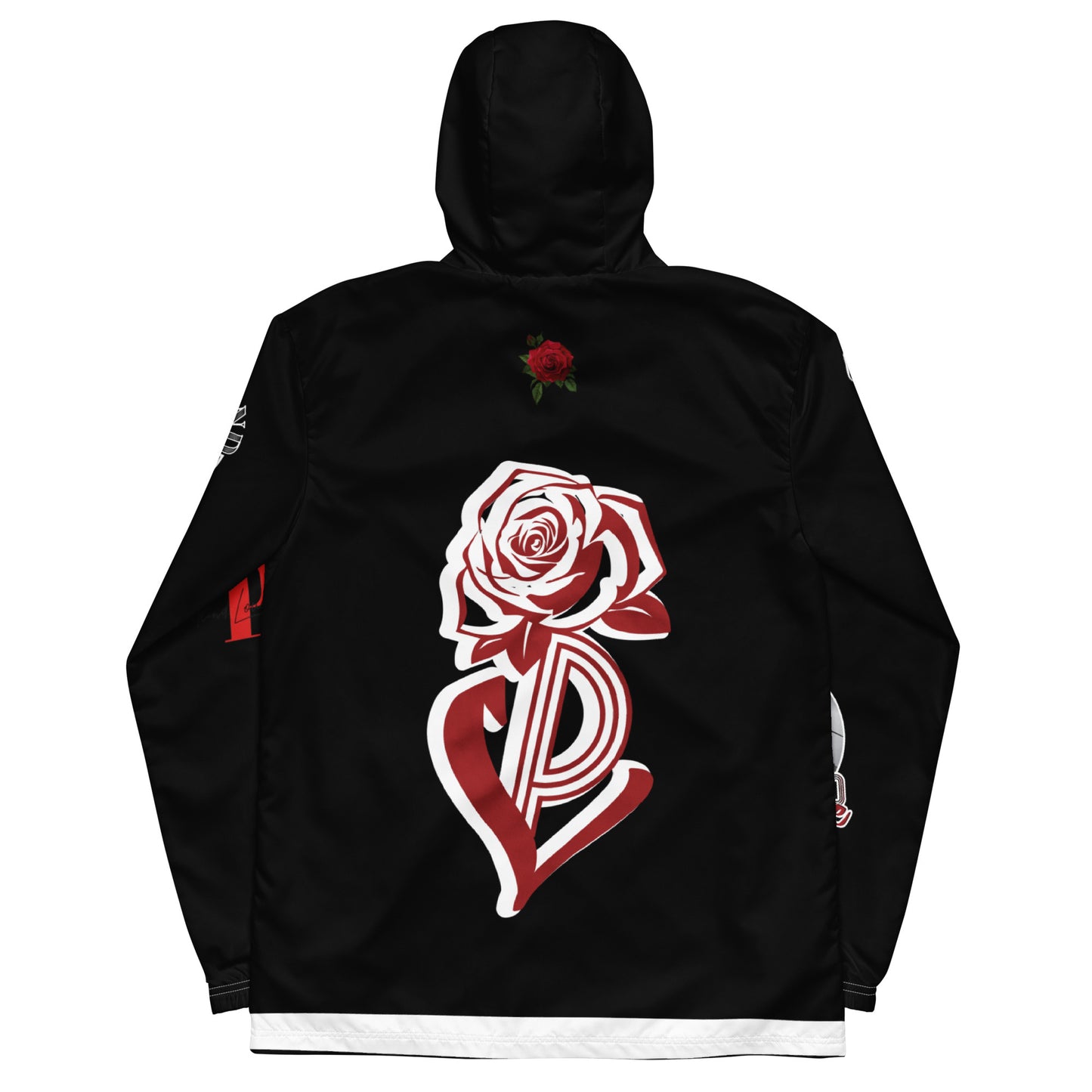 Portland Love Black Logo Men’s Windbreaker  image 5