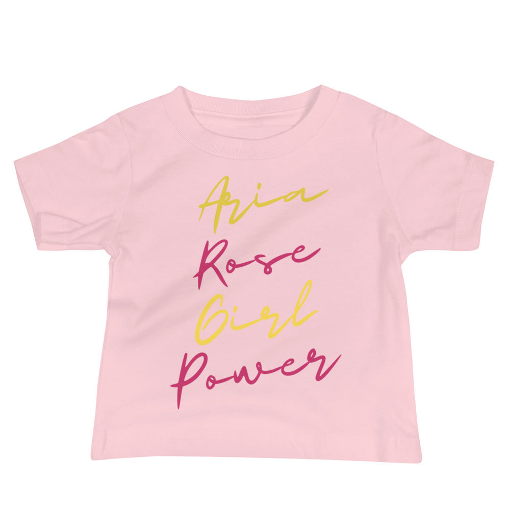 Aria Rose Girl Power Baby Jersey Short Sleeve Tee image 2