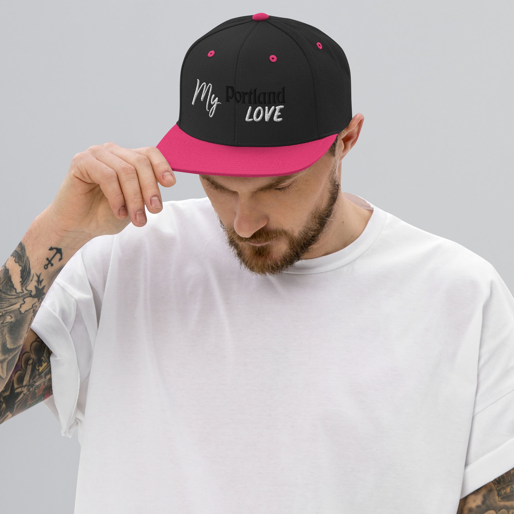 My Portland Love Snapback Hat image 9