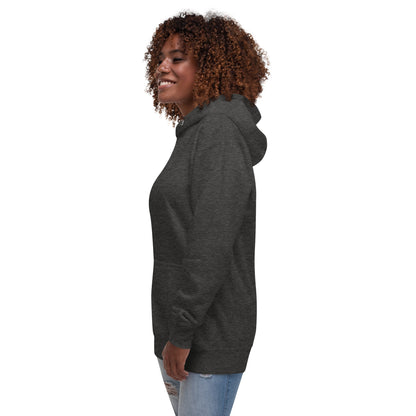 Block Style Royal/White Embroidered Unisex Hoodie image 15