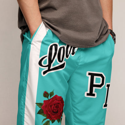 Portland Love Logos Dark Turquoise Unisex Track Pants image 4