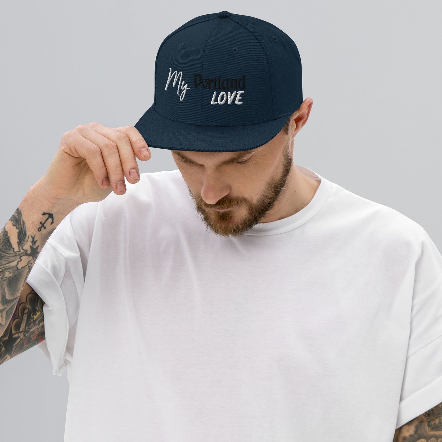 My Portland Love Snapback Hat image 6