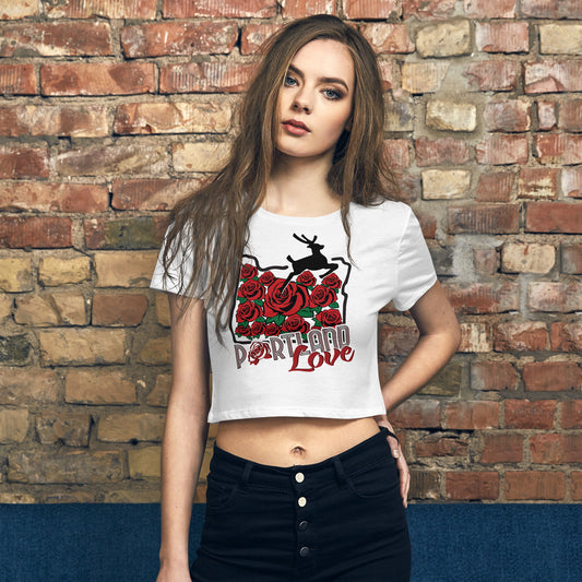 Roses Women’s Crop Tee image 0