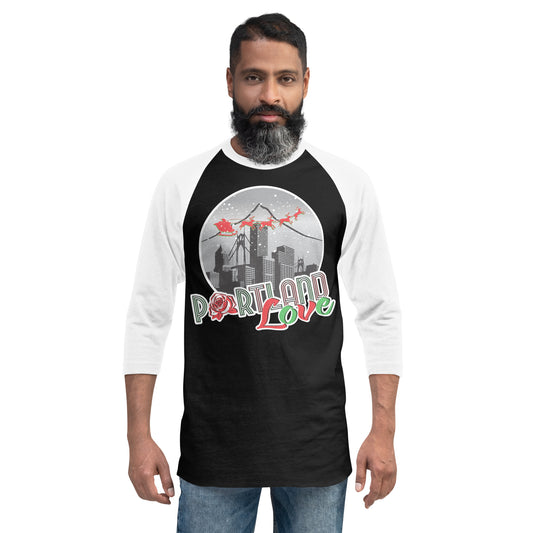 Port-Man Christmas 3/4 Sleeve Raglan Shirt image 0