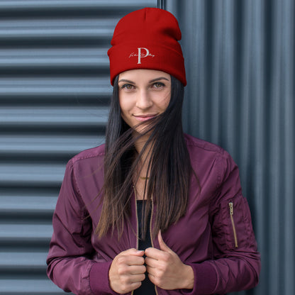 Portland Love "P" Embroidered Beanie image 1