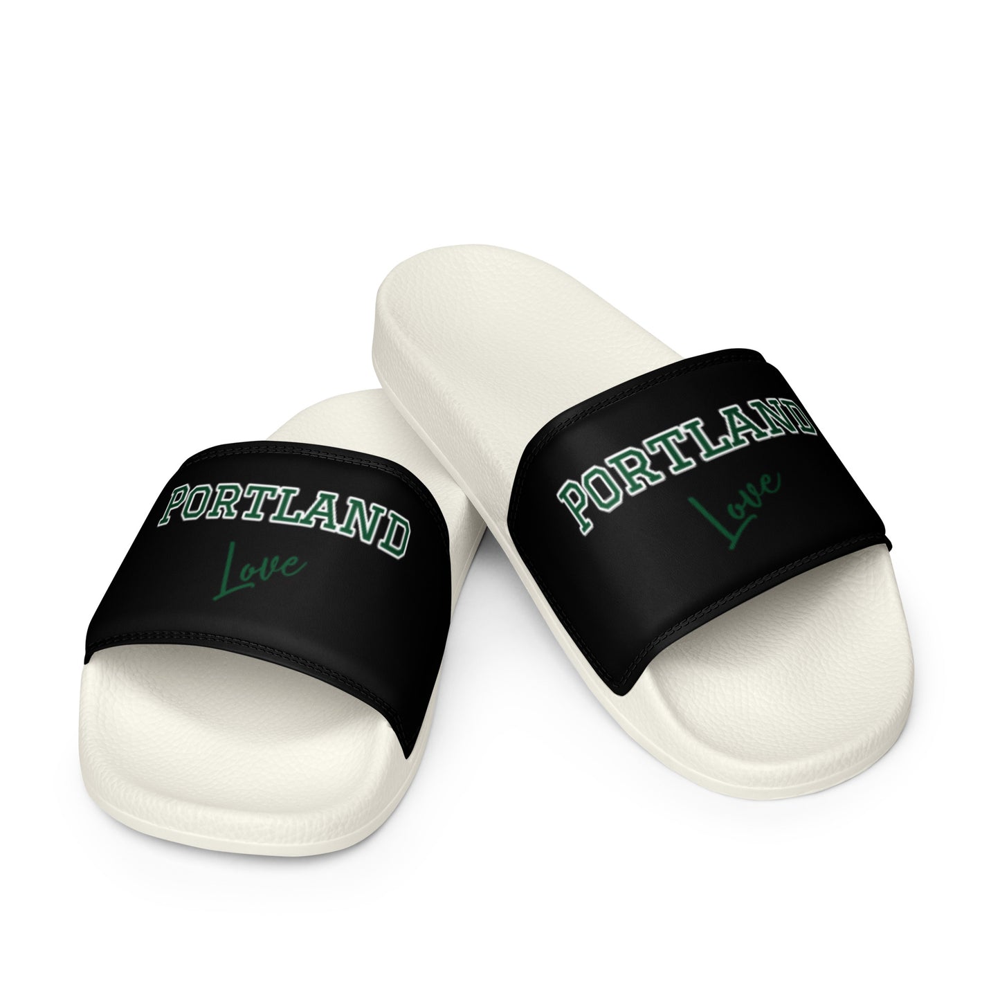 Block Style Forest Green Men’s Slides Inverted image 3