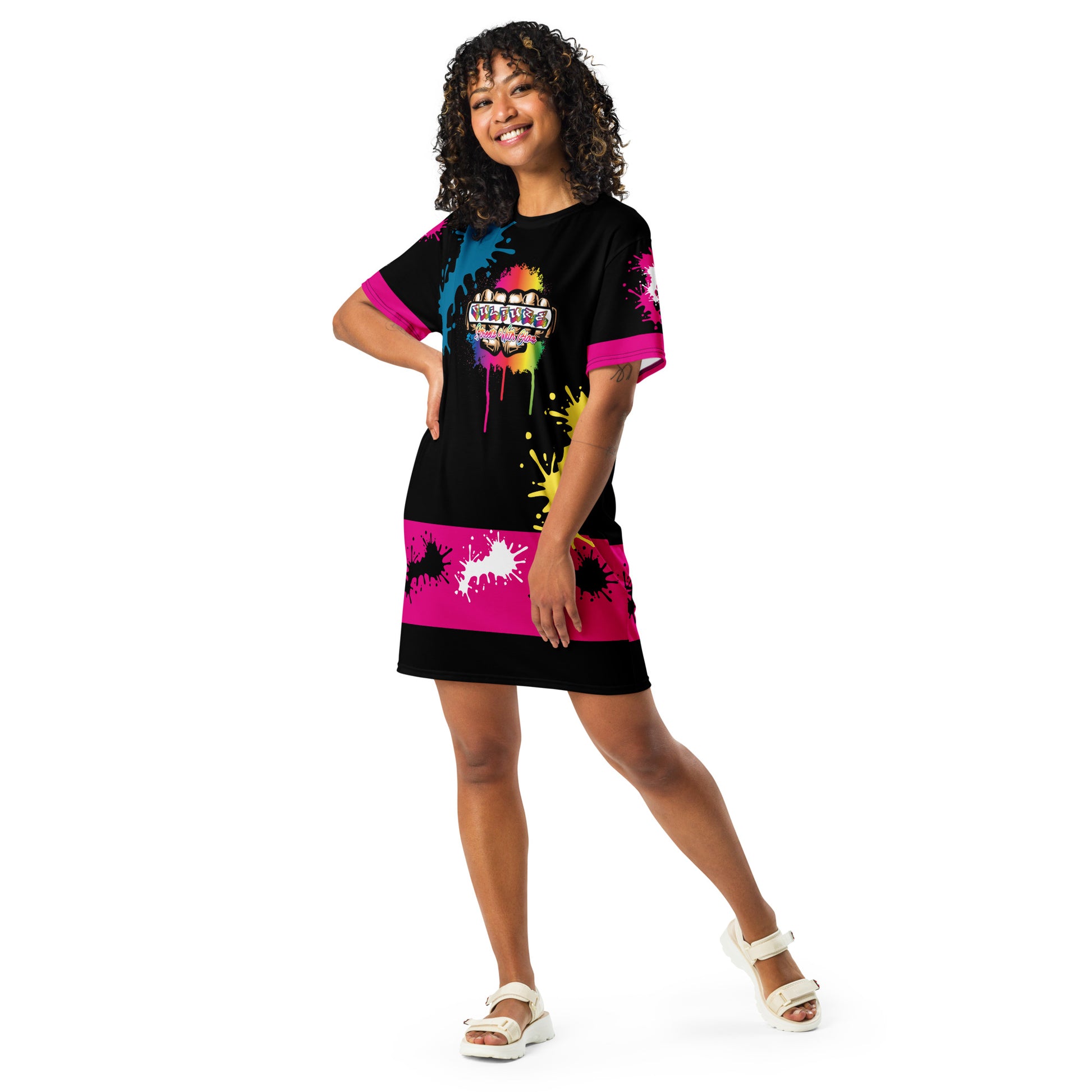 Culture Street Splash Design T-Shirt Dress image 0