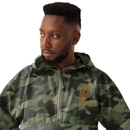 P-Love (Gold) Embroidered Champion Packable Jacket image 9