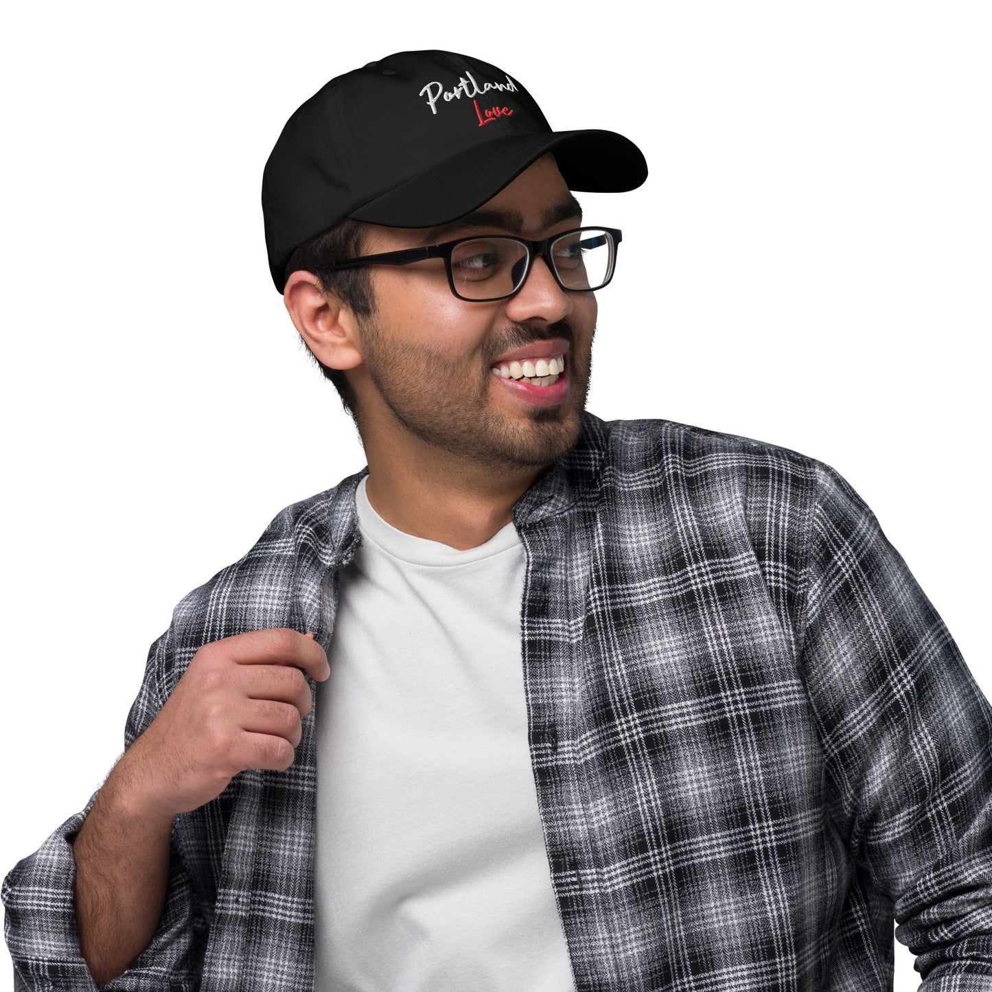 Portland Love Black Marble Dad Hat image 4