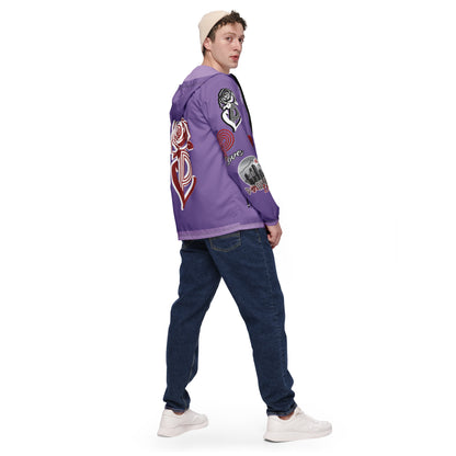 Portland Love Logos Purple Men’s Windbreaker image 8