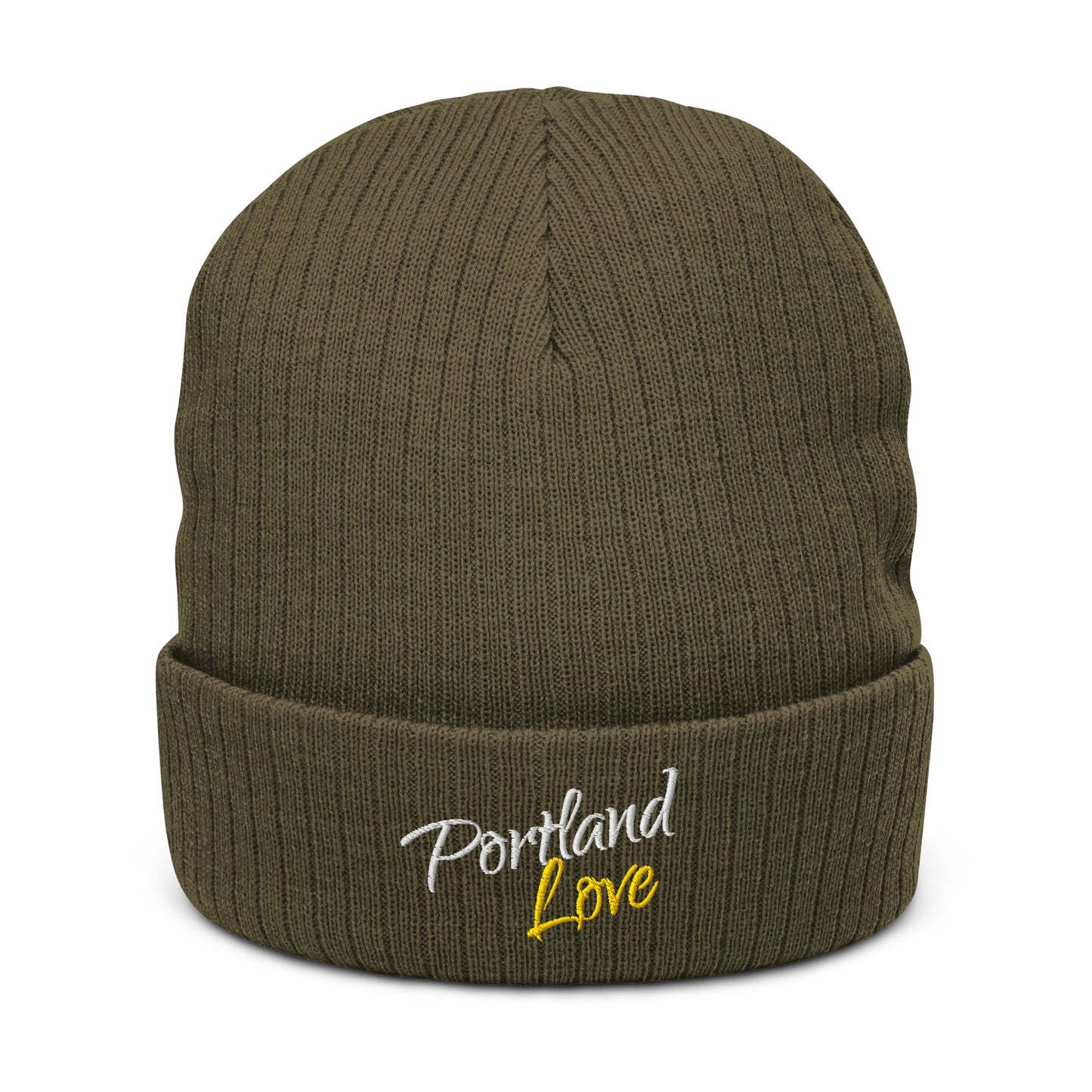 Portland Love (Yellow) Ribbed Knit Beanie image 9