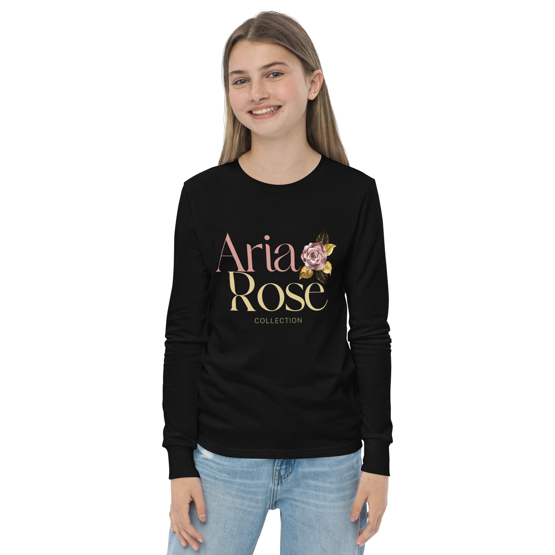 Aria Rose Gold Youth Long Sleeve Tee image 6