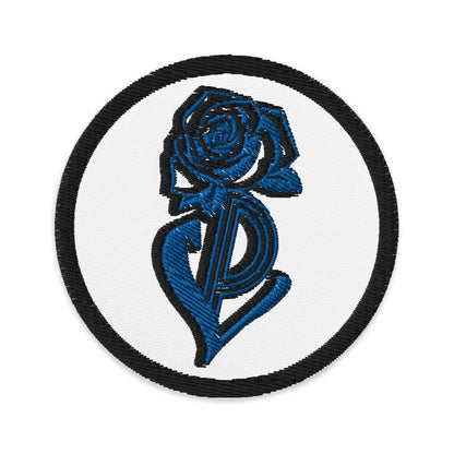 PL Rose Royal/Black Embroidered Patch image 1