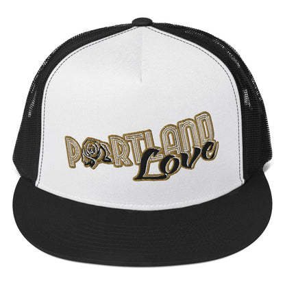 Original Portland Love Gold Trucker Cap image 12