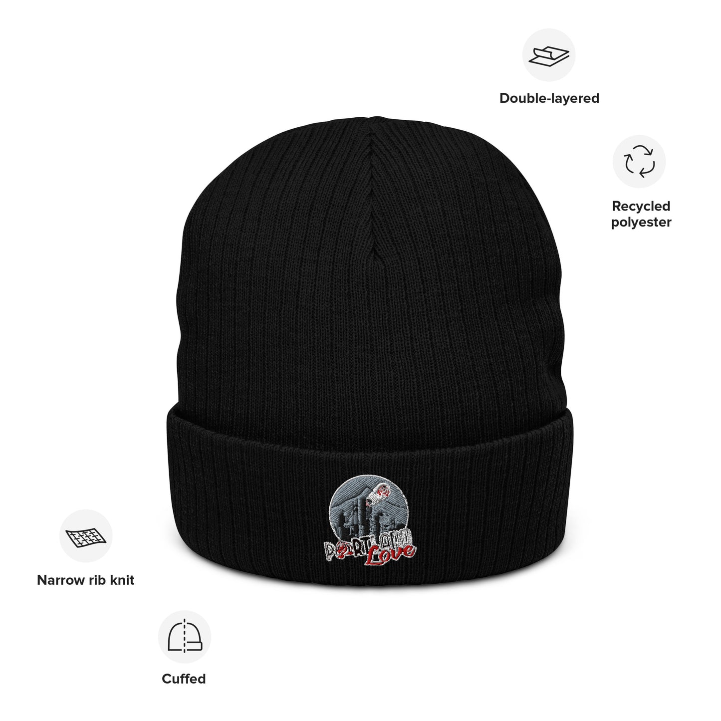 Port-Man Ribbed Knit Beanie image 1