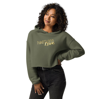 Gold Portland Love w/Dice Crop Hoodie image 6
